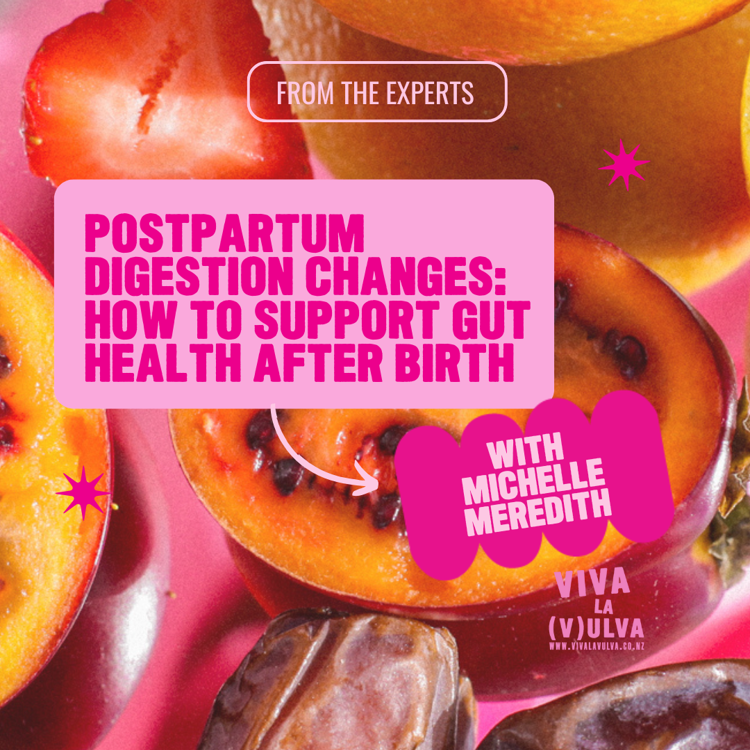 Postpartum Digestion Changes: How to Support Gut Health After Birth – with Michelle Meredith, Women’s Nutritionist & Embodiment Coach