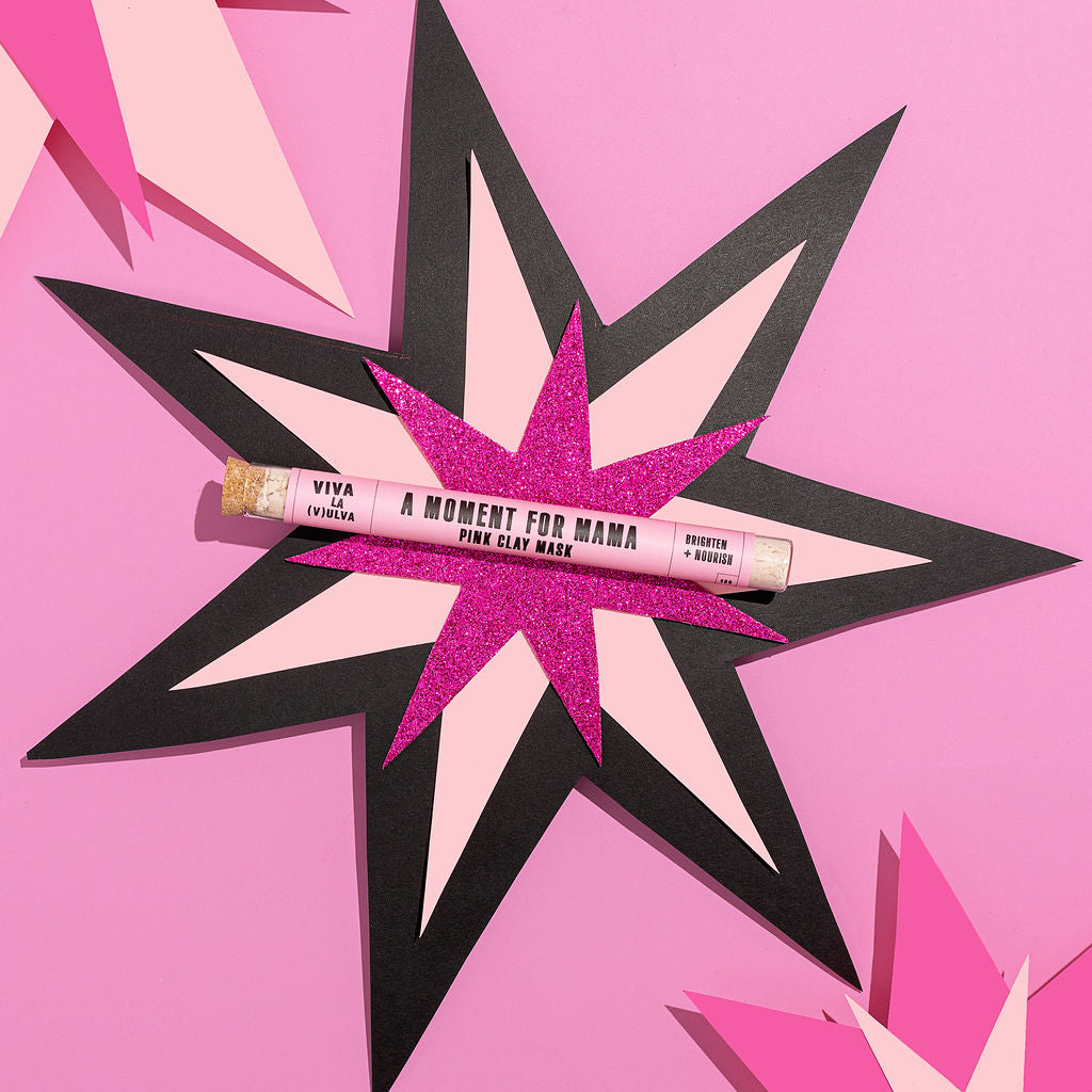 A Moment for Mama Pink Clay Mask by Viva La Vulva – self-care face mask for new mums postpartum