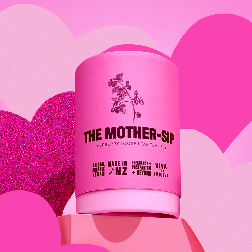 The Mother-Sip Raspberry Leaf Tea by Viva La Vulva – NZ-made organic loose leaf tea for pregnancy and postpartum recovery