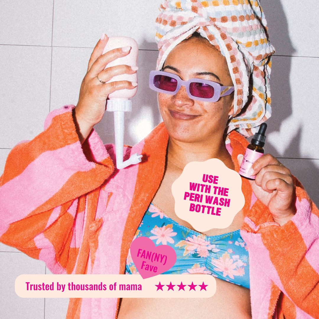 The Good Witch Hazel added to a peri bottle for gentle postpartum cleansing